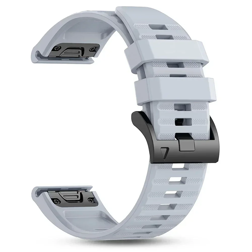 QuickFit Silicone Watch Band, 22-26mm Adjustable Strap