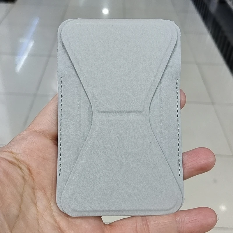 حامل بطاقات جلدي مغناطيسي قوي 2 في 1 لحامل محفظة M...