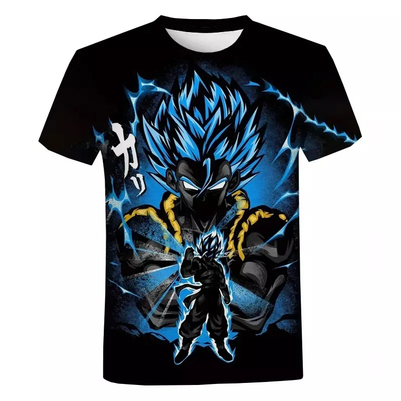Summer New Japanese Animation Short Sleeve T-shirt 3D Printing T Shirt Men's Clothing Casual Round Neck Women Kids Tees Tops 6