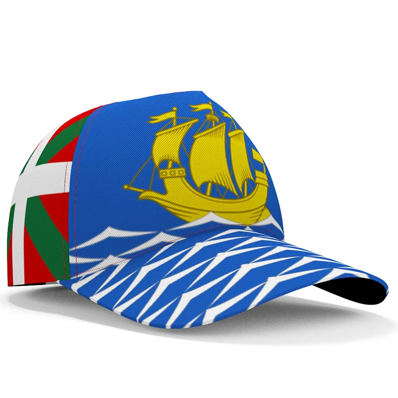 

Saint Pierre And Miquelon Baseball Caps Free Custom Made Name Team Logo Pm Hat Spm Country Travel French Et Nation Flag Headgear