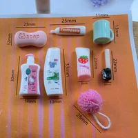 1 Set 1/12 Scale Miniature Cute Realistic Toiletries Model For OB11 BJD Scene Dollhouse Accessories Mini Toys Kids Pretend Play 2