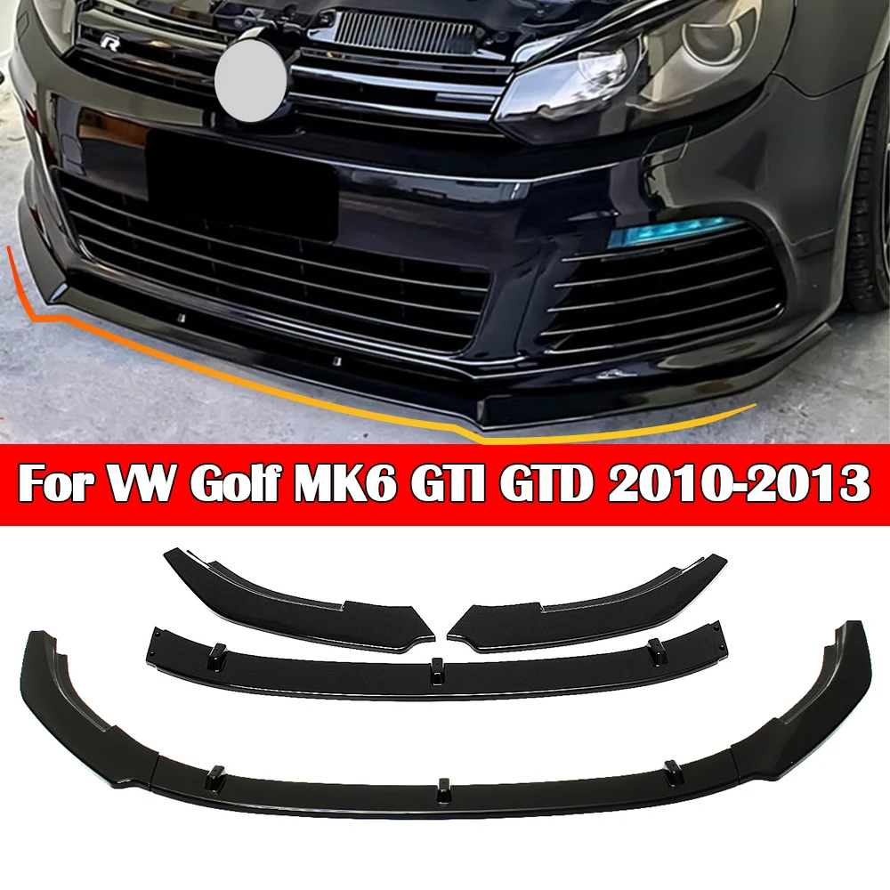 Front Bumper Spoiler Lip Diffuser Body Kit Guards Splitter For