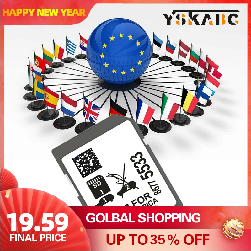 Sat Nav 8GB Maps USA CAN MEX SD Card 2023 for Cadillac Chevrolet GMC Vehicle GPS Update Navi Software Navigation 8677-5533