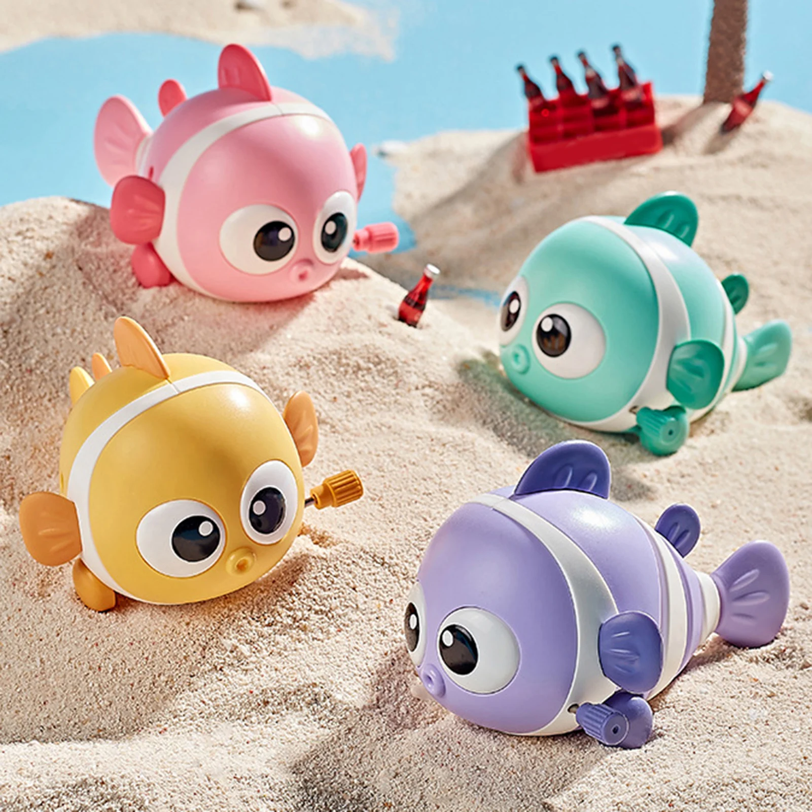 Clockwork Swinging Clownfish Toy For Kid Portable Fall Resistance Puzzle Toy Kids Party Favors