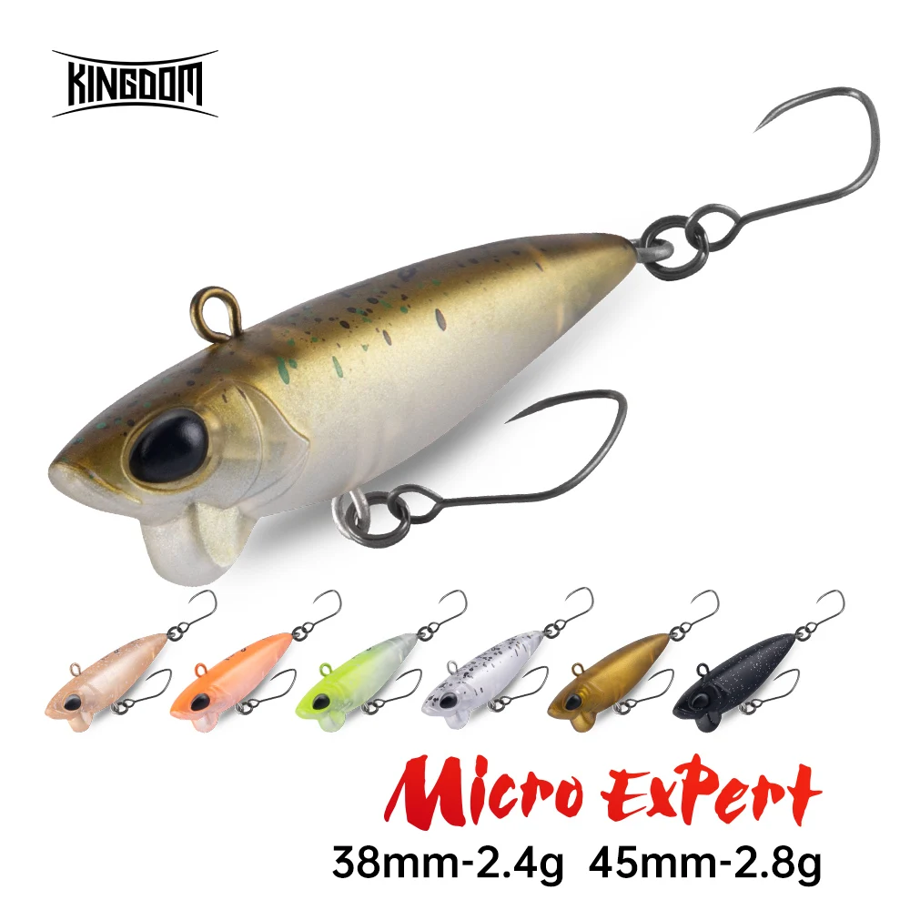 KINGDOM Micro Expert Sinking Pencil Stickbait, 2.4g 2.85g 38mm 45mm Artificial Hard Stream Wobbler for Trout Bass