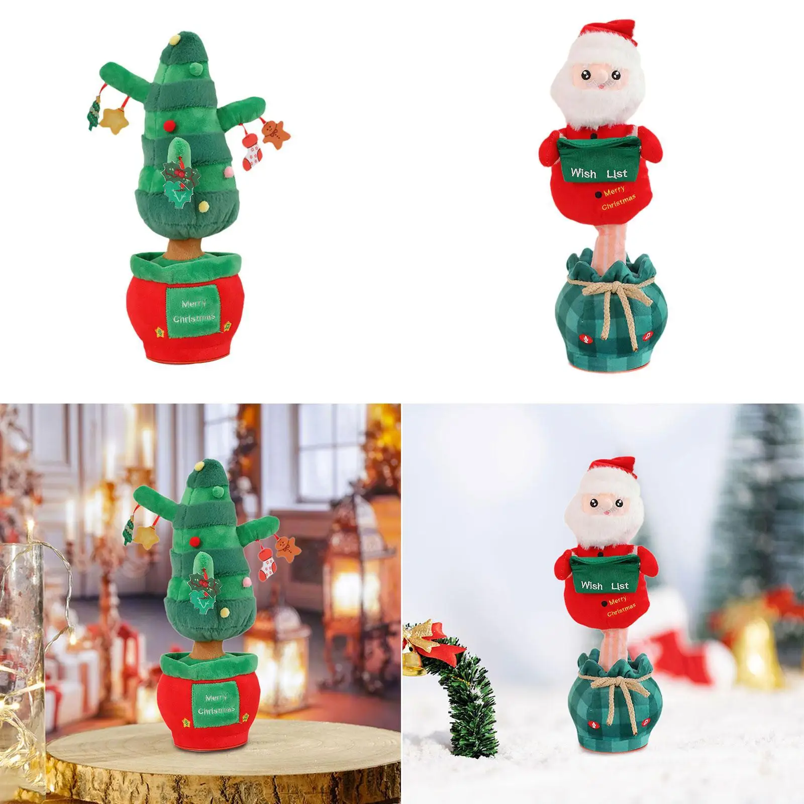 Christmas Electric Dancing Toy Electric Christmas Stuffed Toy Cute Figure