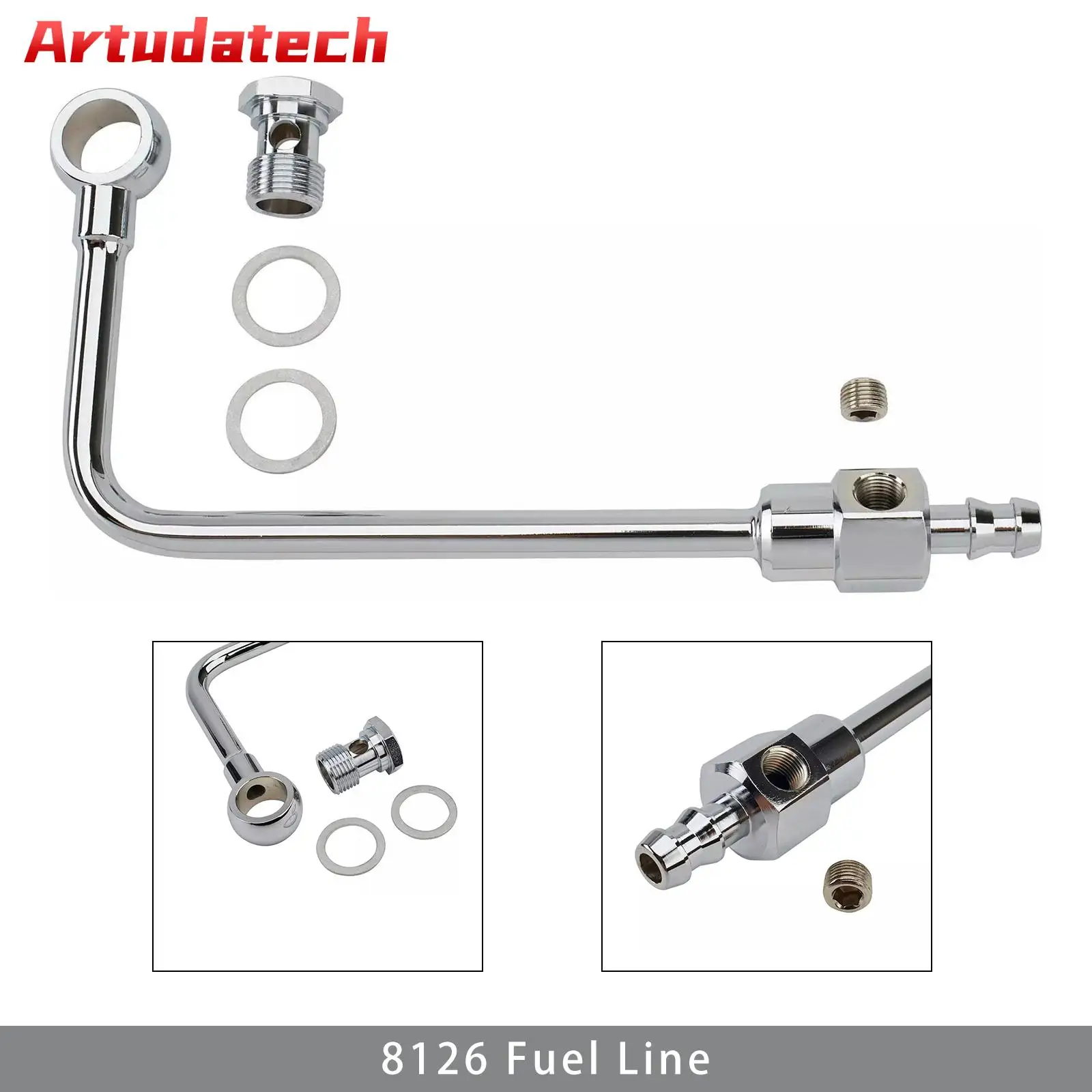 Fuel Line Coupler Artudatech 8126 Fuel Line For Performer Series and Thunder Series AVS Carbs