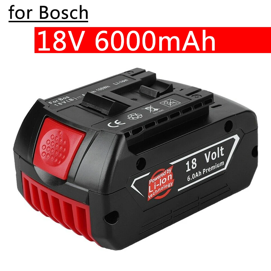 

Литий-ионная аккумуляторная батарея для Bosch, 18 в, 6,0 Ач
