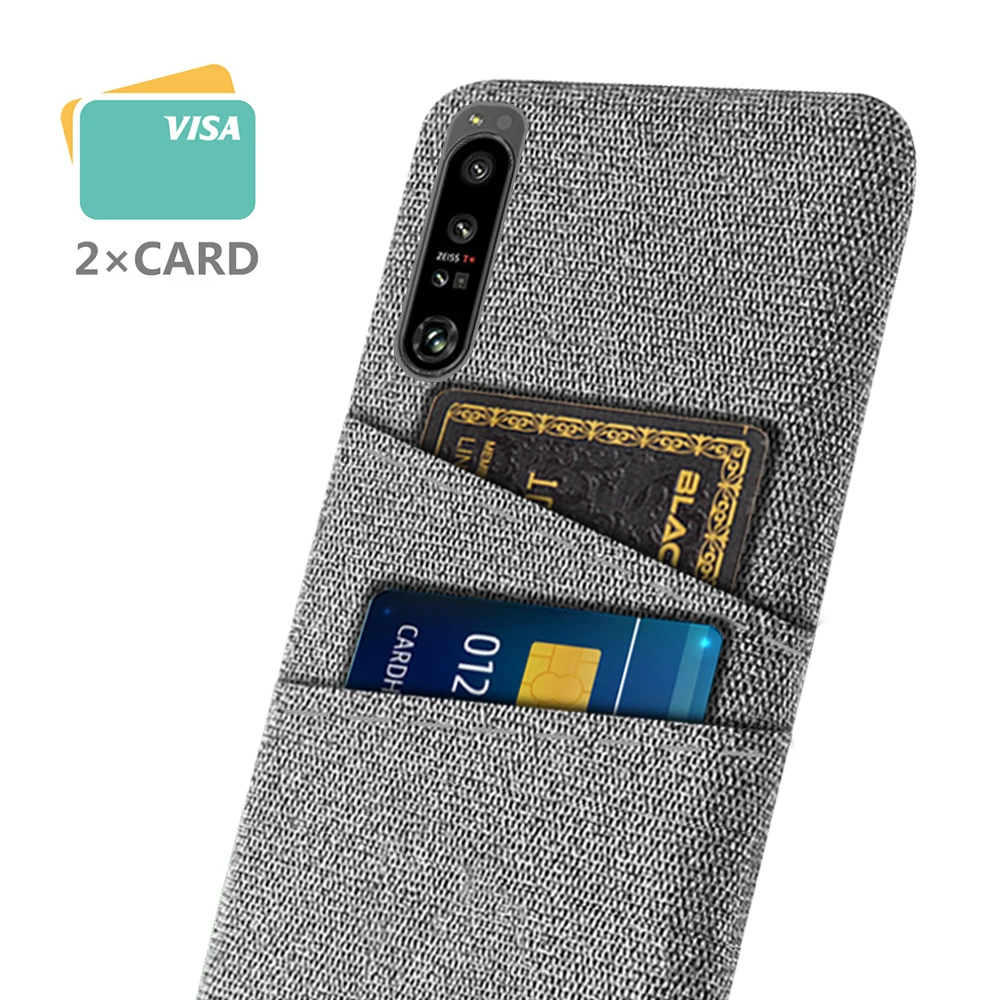 Custodia Per Sony Xperia 1 Iv / 10 Iv Cover Per Telefono Dual Card In Tessuto Di Lusso Per Sony Xperia 1 Iv / 10 Iv Cover Posteriore Funda Coque