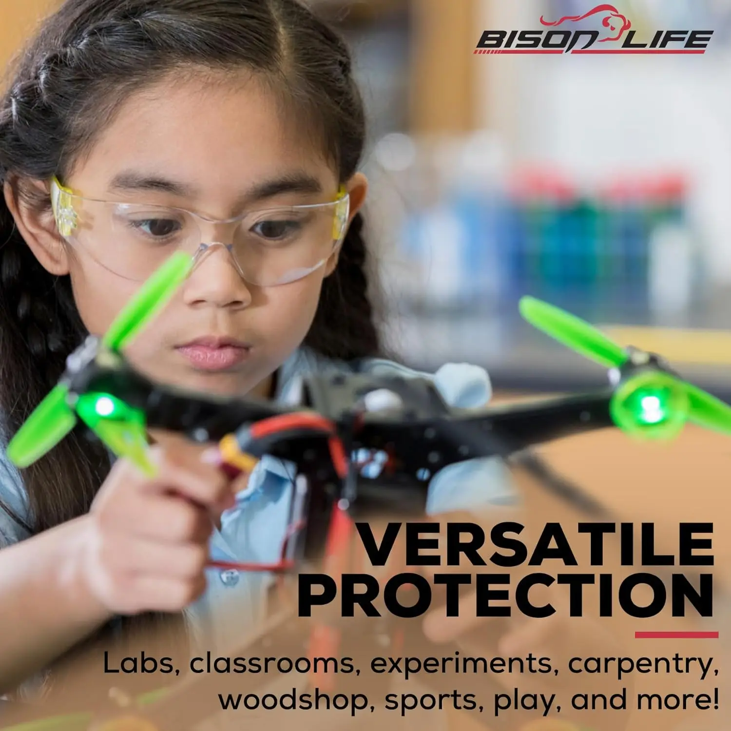Kids Safety Goggles Anti-Splash & Dustproof Protective Glasses Colorful Frame for Toy Water Guns Lab Use Outdoor Play