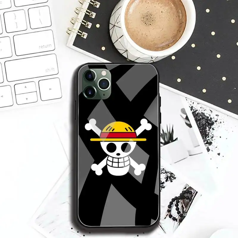 One Piece Luffy Phone Tempered Glass Case cover For iPhone 13 12 Mini