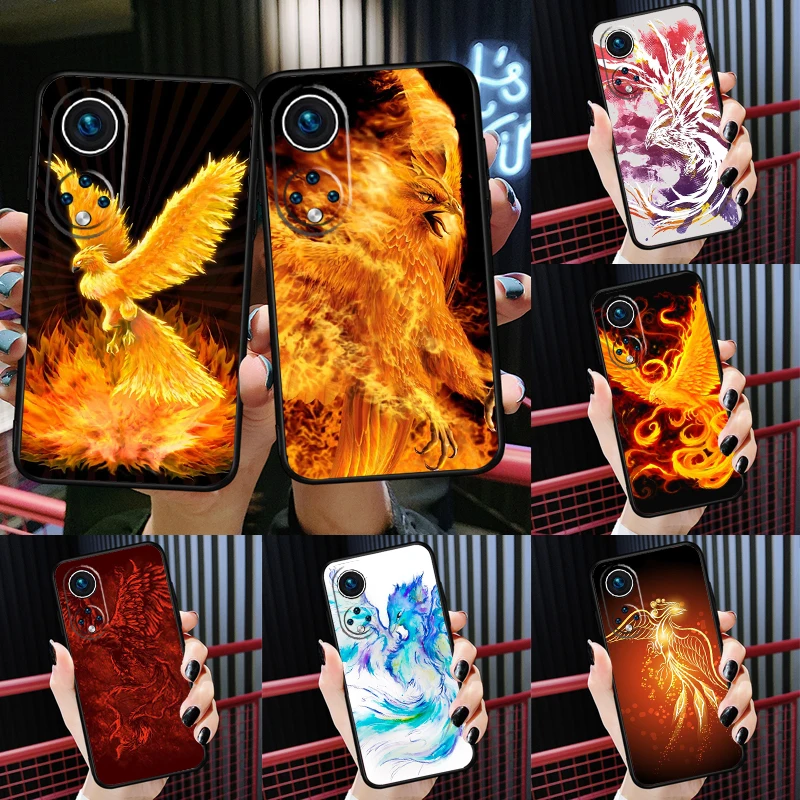 Custodia Phoenix Bird Per Huawei Honor Magic 5 Lite X7 X8 X9A 50 70 P20 P40 P30 Pro P Smart Nova 9 5T Cover