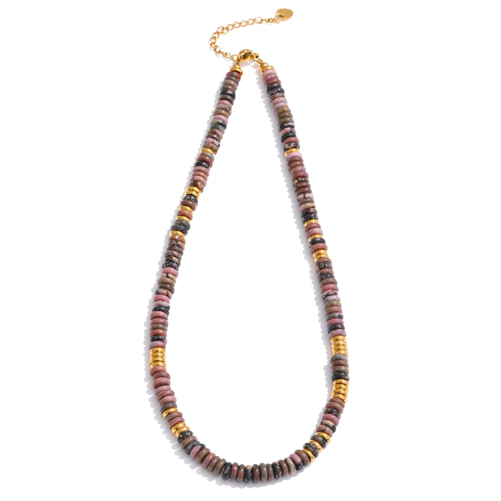Colorful Natural Stone Beads Necklace