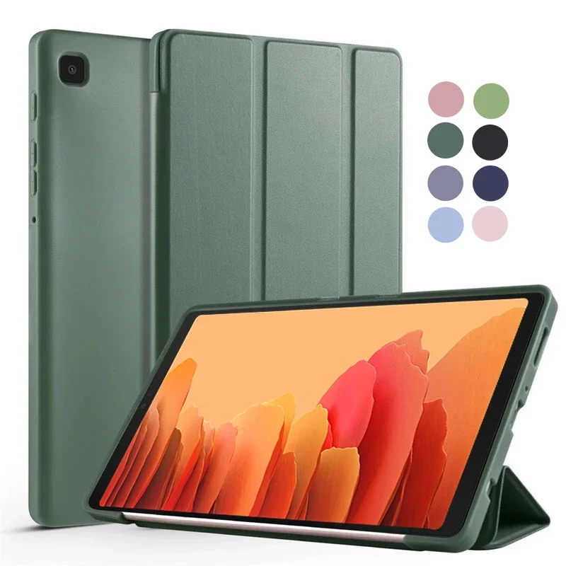 para Samsung Tab Galaxy Lite 2023 10 a8 a7 10 Polegadas Case Folding Suporte Magnético Case Tpu Capa para Tablet Galaxy Tab a7 Lite