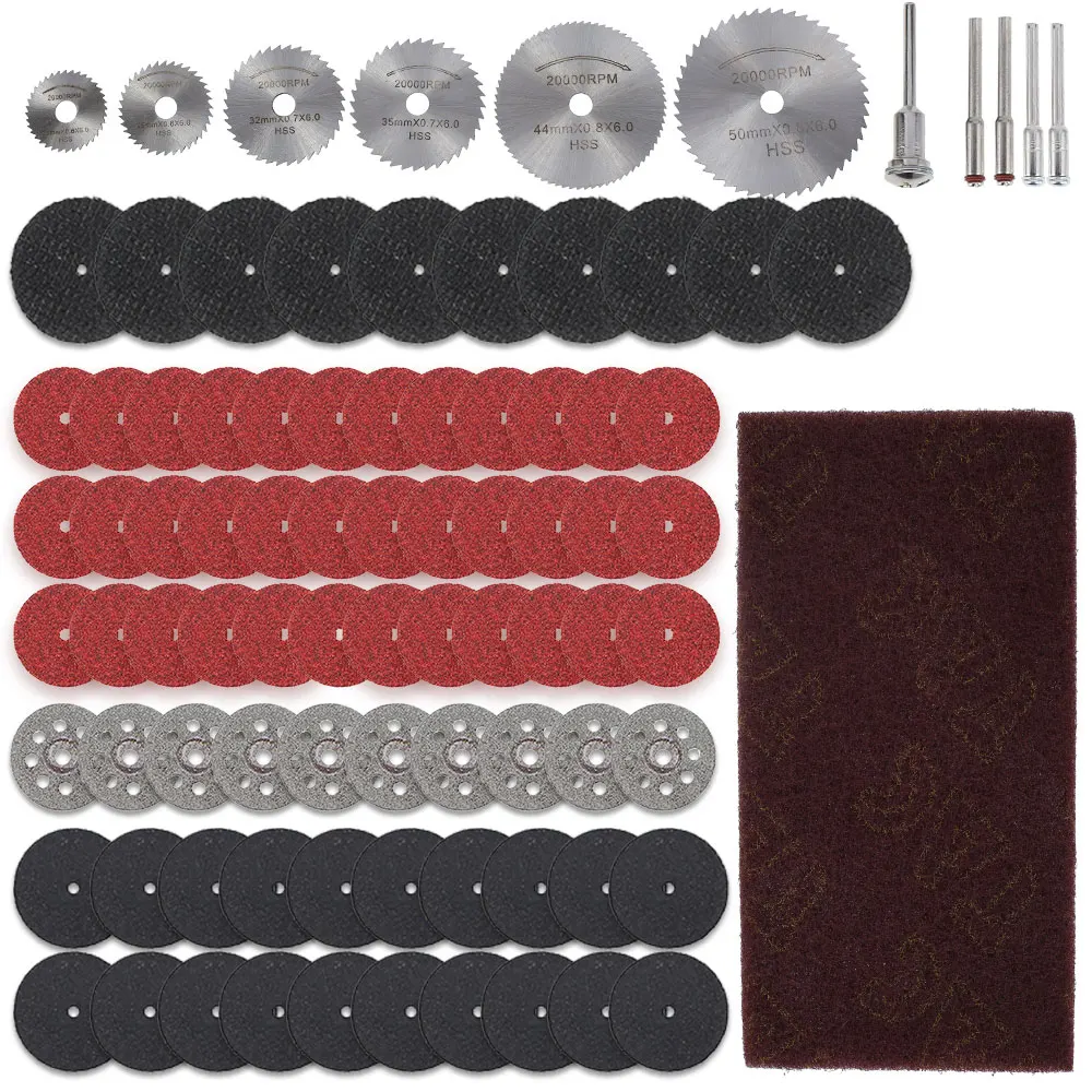 Abrasive Cutting Disc Circular Saw Blade Set Sanding Grinding Wheels Dremel Accesories Metal Cutting Rotary Tool Saw Blade