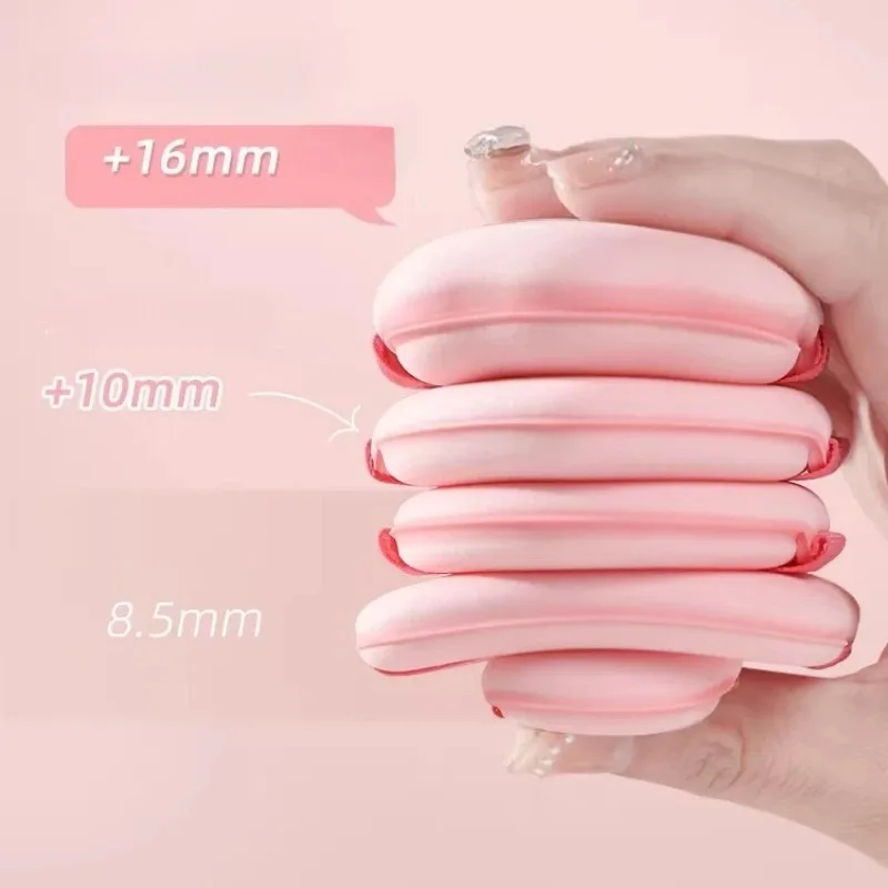 GUOXIAONIU 5pcs 핑크 파우더 파운데이션 퍼프 습식 및 건식 이중 용도 소프트 미니 스펀지 블렌딩 어플리케이터 세부 정보 메이크업 퍼프 도구