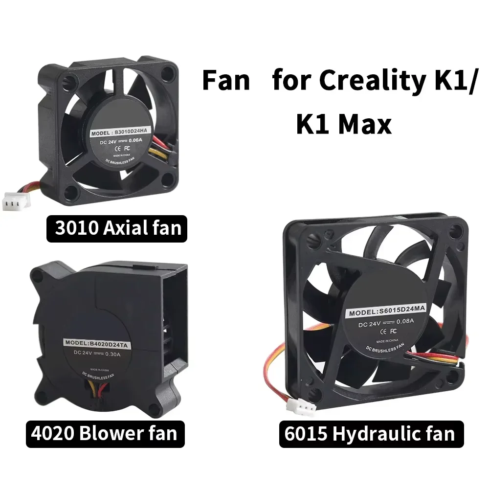 Fan For CREALITY K1 K1 Max Blower Fan DC24V Cooling Hotend Fan for K1 K1 MAX