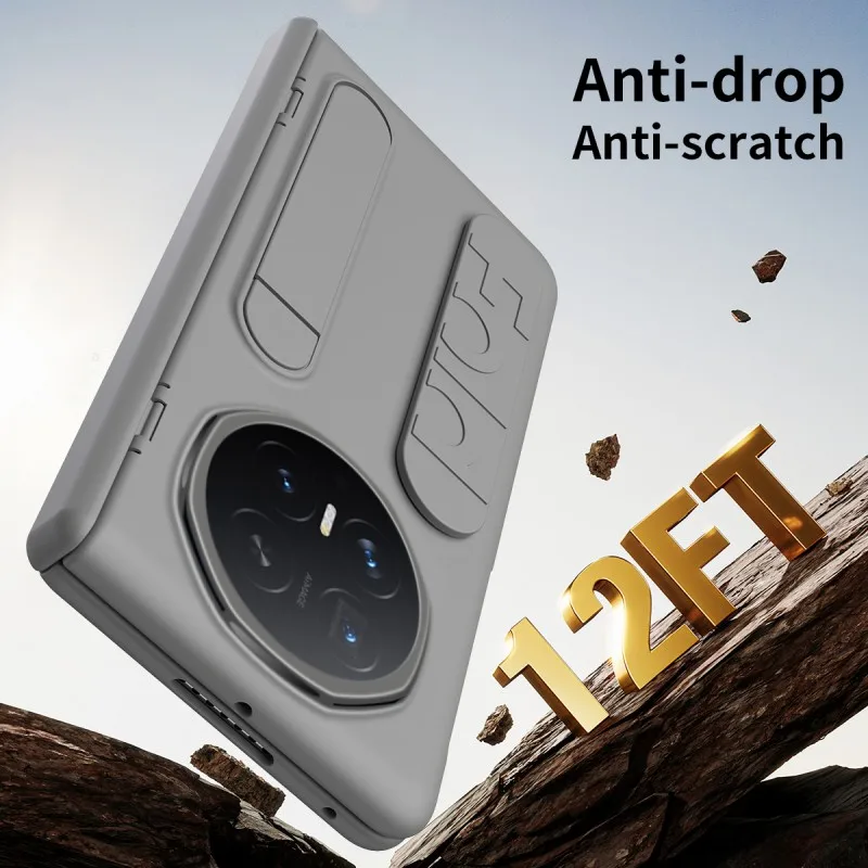 Wrist Strap Design Portable Stand Phone Case with Integrated Screen Protector
