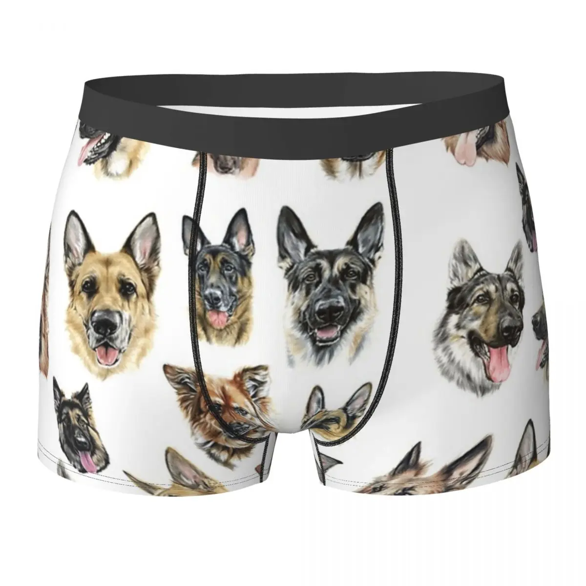 

Boxer Underpants Shorts German Shepherd Collage Panties Men Breathable Underwear for Homme Man Gifts Ropa Interior Hombre Slip