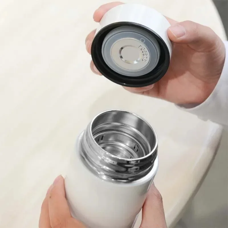 Temperature Display Thermos Cup Thermos Stainless Steel 200ml Gift Mini Pocket Cup Drinkware Kitchen Dining Bar Home Smeg Bottle