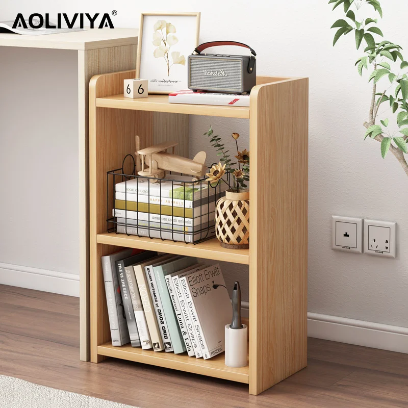Aoliviya Small Bookshelf Small Movable Table Under The Shelf With