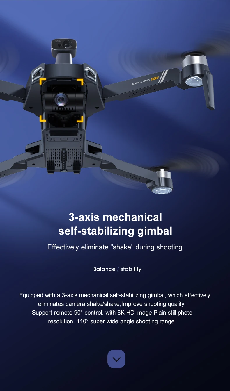 2022 NEW Drone Profesional Reperter GPS WIFI 3-Axis Gimbal 8K HD Camera Helicopter Brushless Motor FPV 6K RC Quadcopter Aircraft remote quadcopter