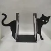 Metal Bookends Cute Black Cat Bookends Bookends For Shelves School Office Library Book Desktop Organizer Bedroom Book Holders 5