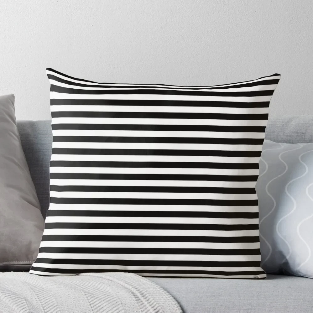 

Black & White Stripes Throw Pillow Christmas Pillow Cushions Home Decor Anime