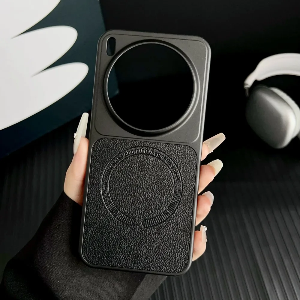 Fashion INS Color Skin-friendly PU Leather Magnetic Charge Shockproof Business Case