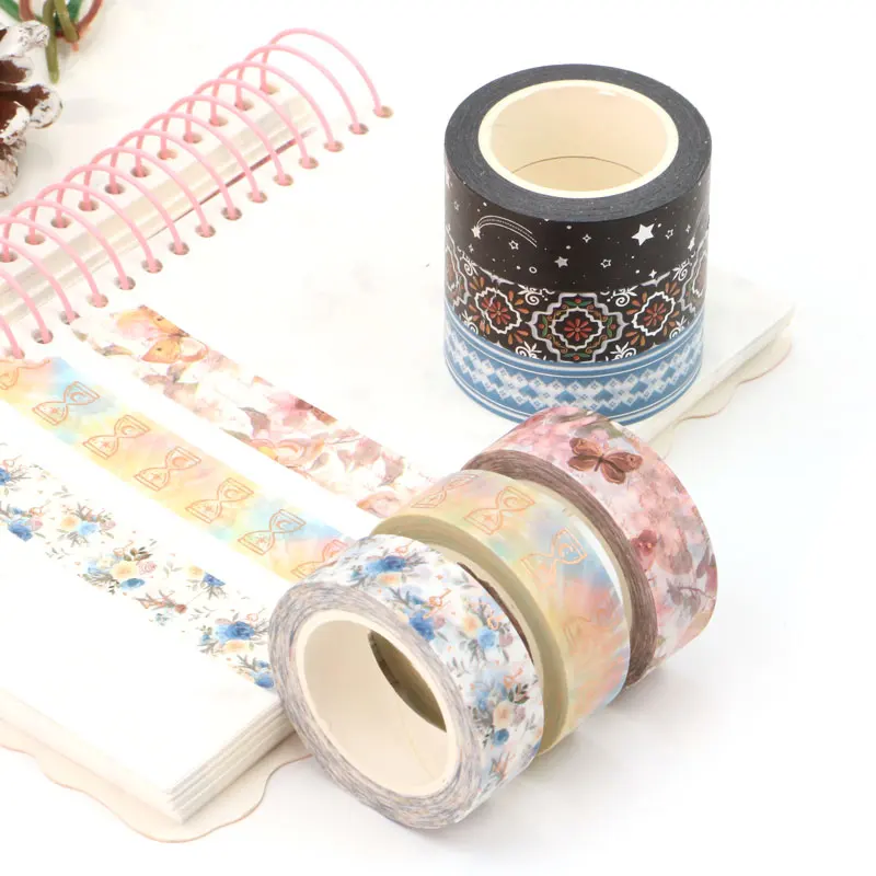 NEW Bulk 10pcs/Lot Decorative Colorful Floral Pattern Washi Tapes for  Scrapbooking Planner Masking Tape Cute Stationery