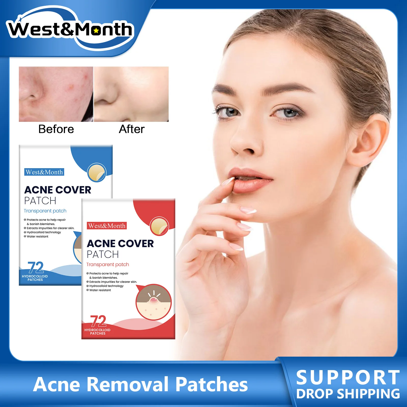 Invisible Acne Patches Spots Cover Blemish Treatment Soothing Concealer Waterproof Hydrocolloid Healing Pimples Removal Sticker l oréal paris спонж консилер total cover infallible concealer sponge