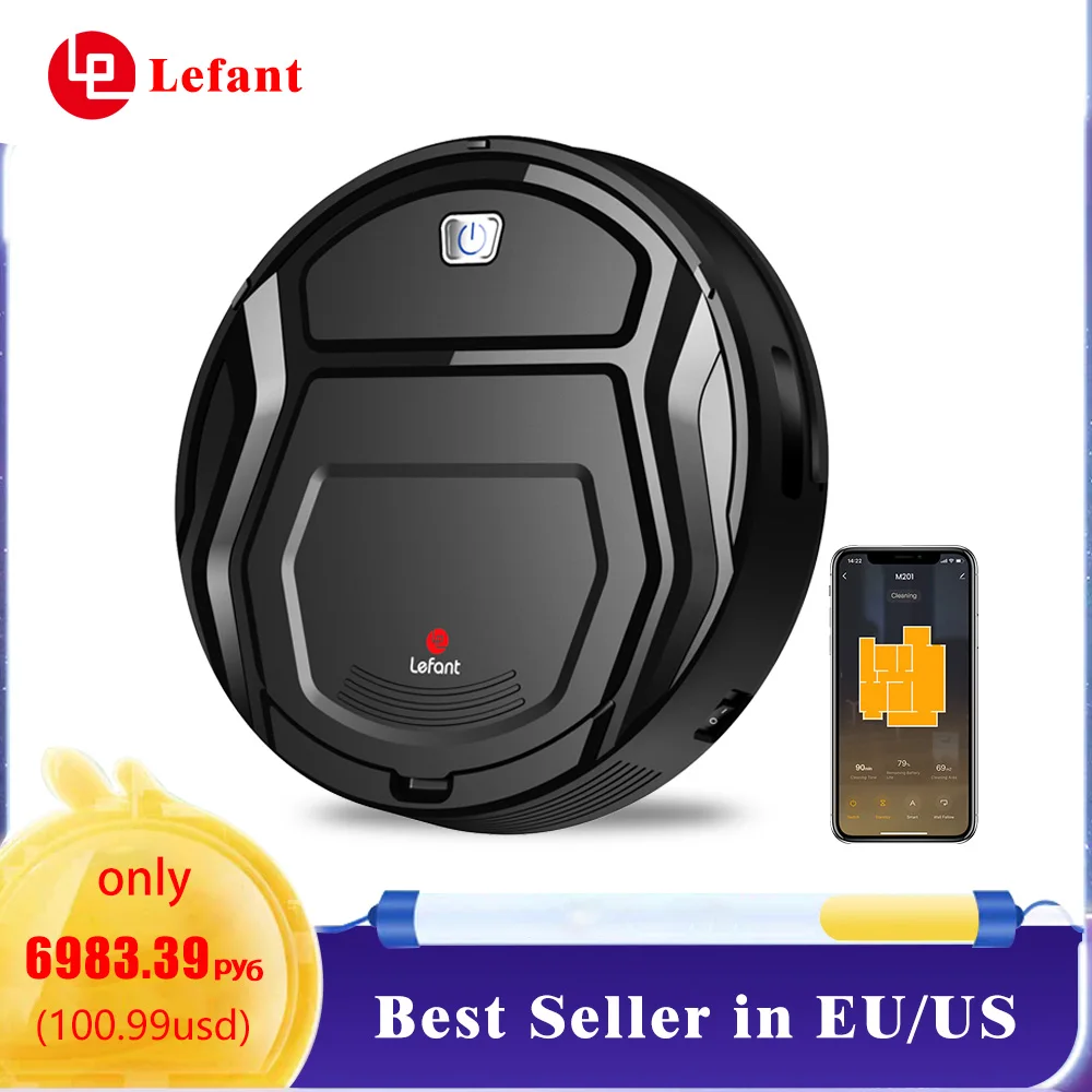 Lefant M210 Robot Vacuum Cleaner Super Slim App Control Strong Suction  Self-Charging For Pet Hair Hard Floors Low Carpets - AliExpress