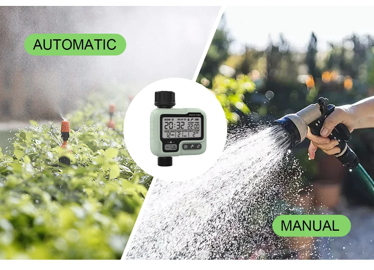 Eshico HCT-322 Automatic Water Timer Garden Digital Irrigation Machine Intelligent Sprinkler Used Outdoor to Save Water&Time