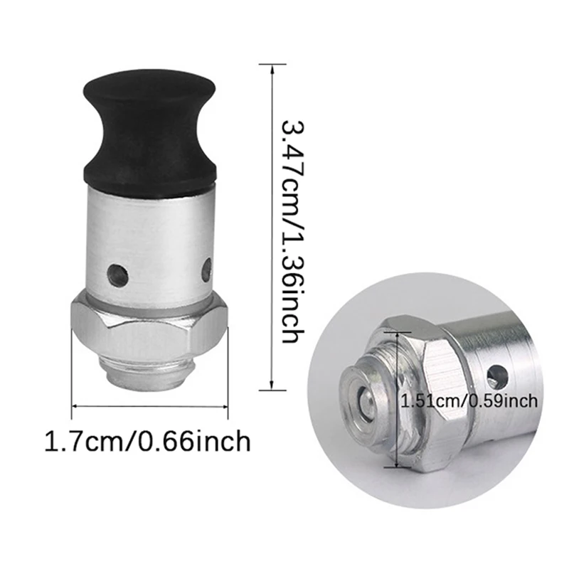 1pcs Safety Stainless Steel Cap Pressure Cooker Parts Relief Jigger Valves  Top//