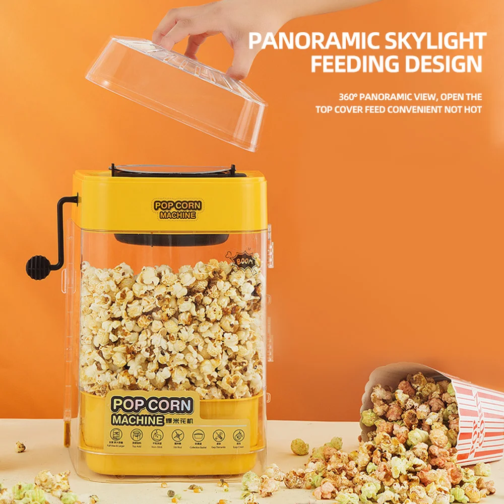 Household Oil-free Popcorn Maker Fully Automatic Popcorn Machine Pipoqueira Maszyna Do Popcornu
