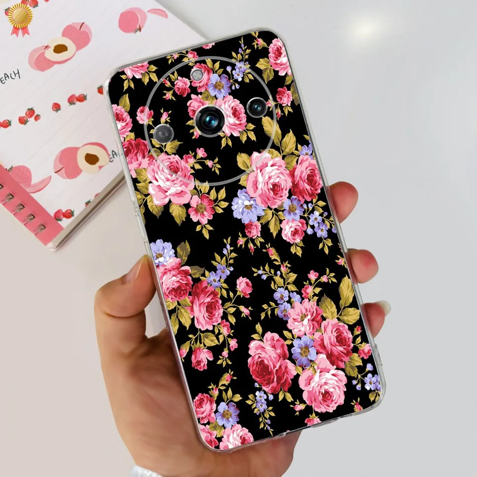 Clear Cute Cartoon Cat Soft Silicone TPU Back Cover