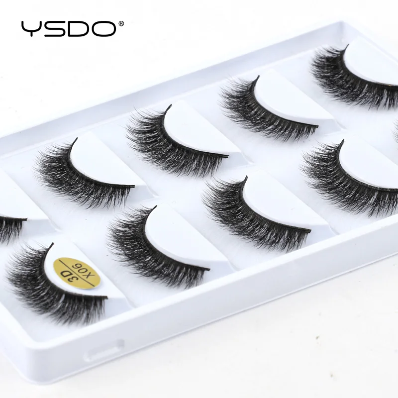 Natural Black Mink False Eyelashes Makeup Tools