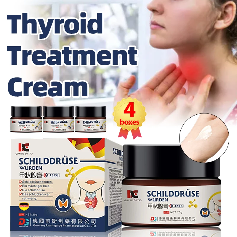 

2/4Bottles Thyroid Gland Treatment Cream Hyperthyroidism Hypothyroidism Anti Swell Thyroiditis Nodule Germany Medicine Ointment