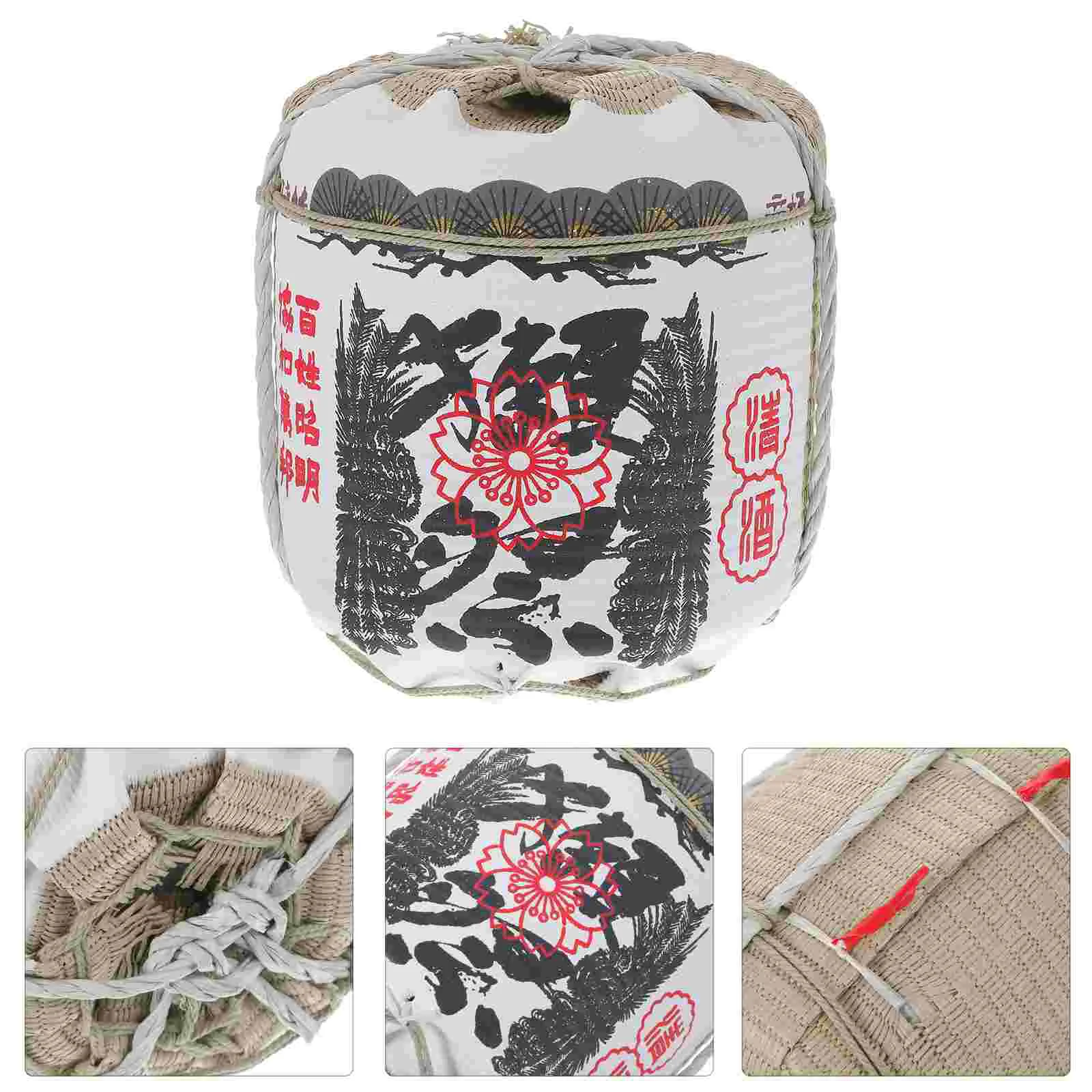 

Japanese Izakaya Decoration Foam Sake Barrel Model Imitated Beer Wine Barrel Ornament Japanese Style Whiskey Barrel Bag Izakaya