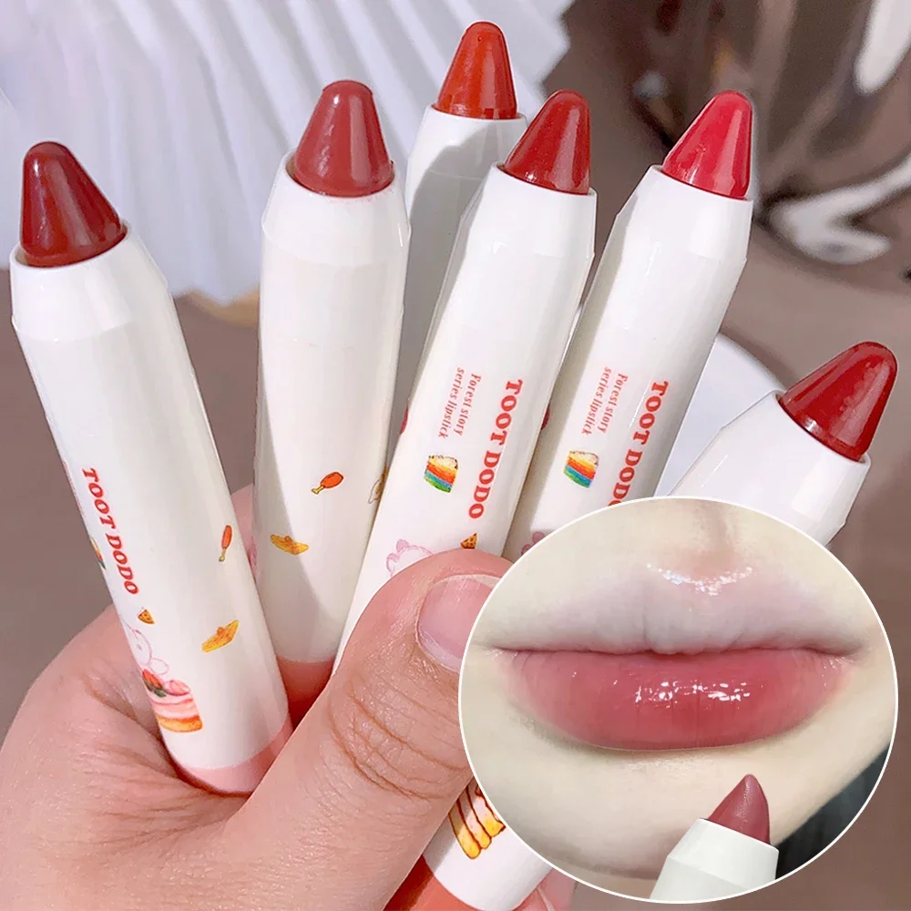 Waterproof Crayon Mirror Water Lipstick Pen 6 Colori Long Lasting Moisturizing Antiaderente Cup Lipliner Pen Lips Makeup Cosmetics