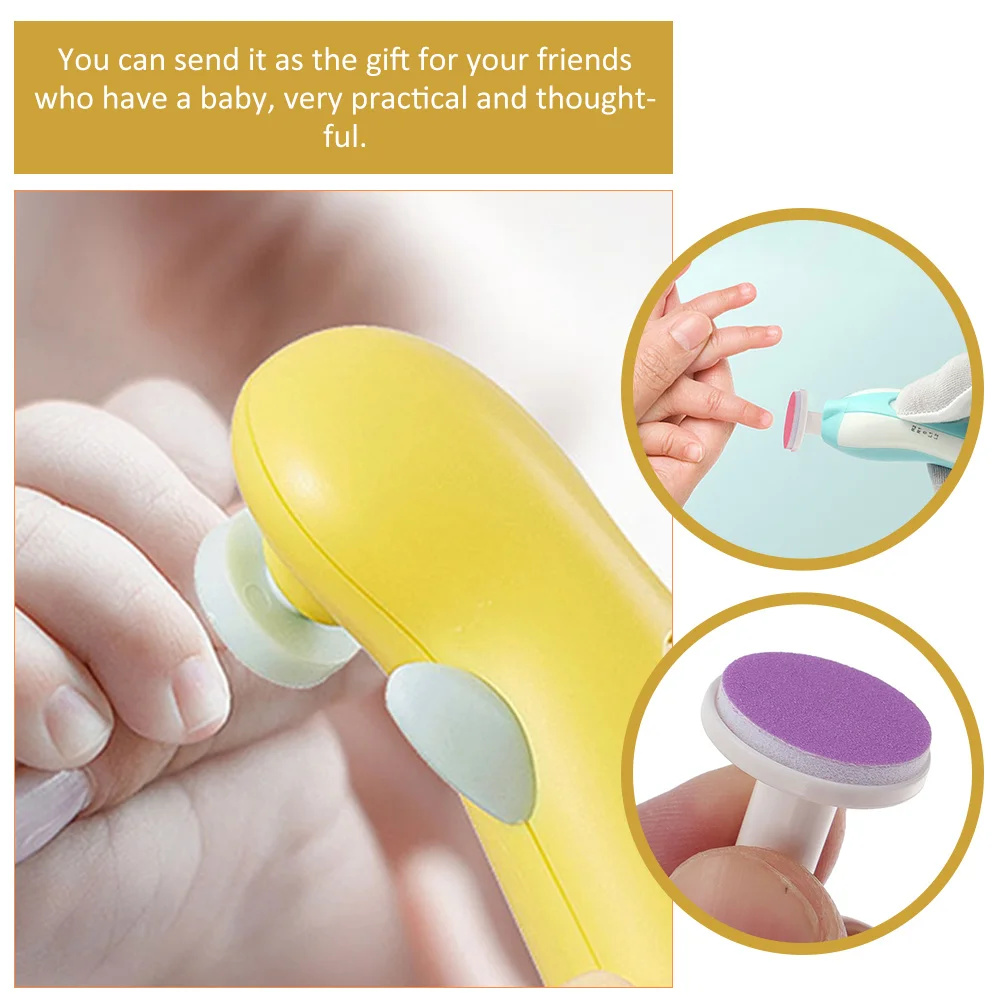 12 Pcs Electric Nail Trimmer Baby Nail File Pads Infant Grinding Heads Plastic Tools Baby Care Tools Grinding