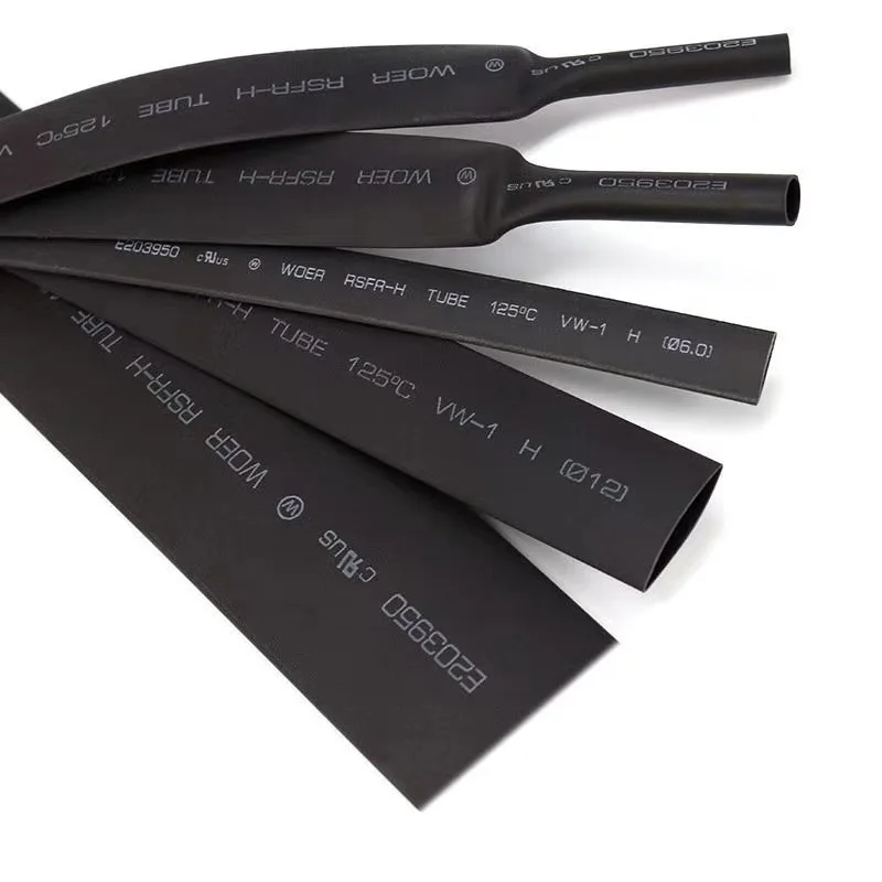 DIY Heat Shrink Tube 1 Meter/ 5 Meter 2:1 1mm 1.5mm 2mm 2.5mm 3mm 3.5mm 4mm 5mm 6mm 7mm 8mm 9mmBlack Cable Protect