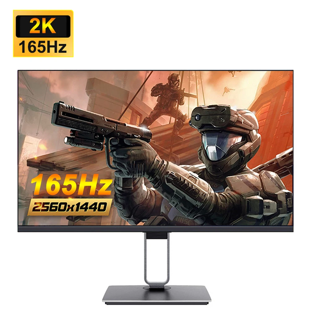 

27Inch Monitor 144Hz 165Hz 2K IPS Panel QHD Gaming Monitors Computer Free-Sync DC Flicker-Free Eye Protect HDMI USB DP Support