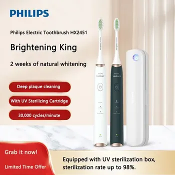 Philips Electric Toothbrush HX2451 Genuine Sonic Soft Bristle Automatic Adults Men Women Couples