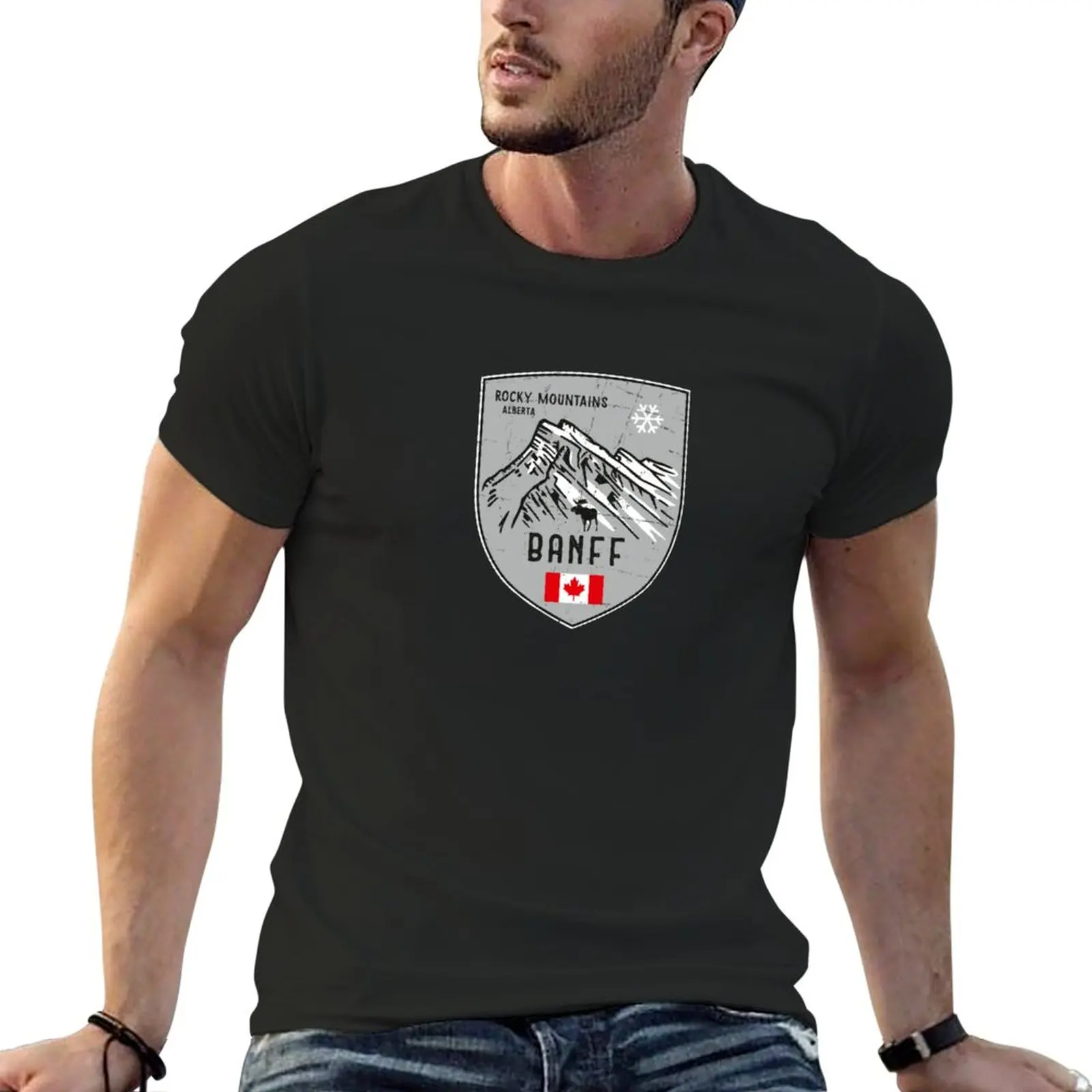 

New Banff Canada Emblem T-Shirt black t shirts Blouse anime funny t shirts men t shirts