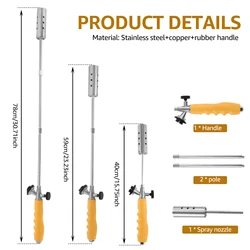 Professional Outdoor Weed Torch and BBQ Blowtorch - Reusable Long Arm Design for Efficient Weed Control and Versatile Outdoor Use (Yellow)