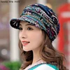Women Slouchy Skullies Caps Ethnic Style Berets Hat Comfortable Spring Bonnet Cap New Warm Turban Short Brim Beanies Hats 2025 6