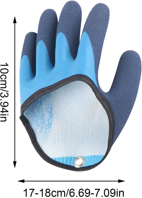 Fishing Gloves, Non-slip Crabbing Gloves, Waterproof Magnet Hook