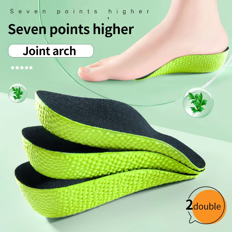 Memory Foam Height Increase Insoles for Men Women Shoes Flat Feet Arch Support Orthopedic Insoles Sneakers Heel Lift Shoe Pads 3
