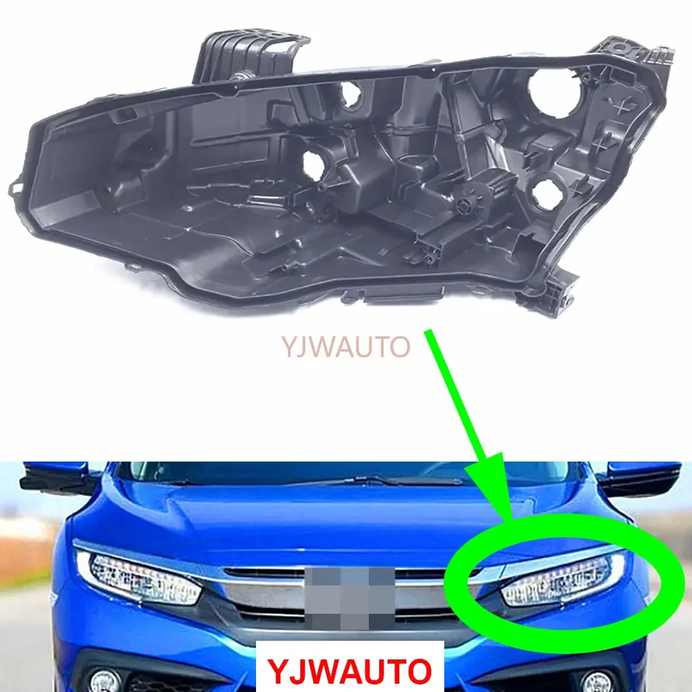 

Налобный фонарь для Honda Civic 2016-2019, автомобильная фара, база, заднее основание, замена, автомобильный передний держатель лампы, Задняя опора